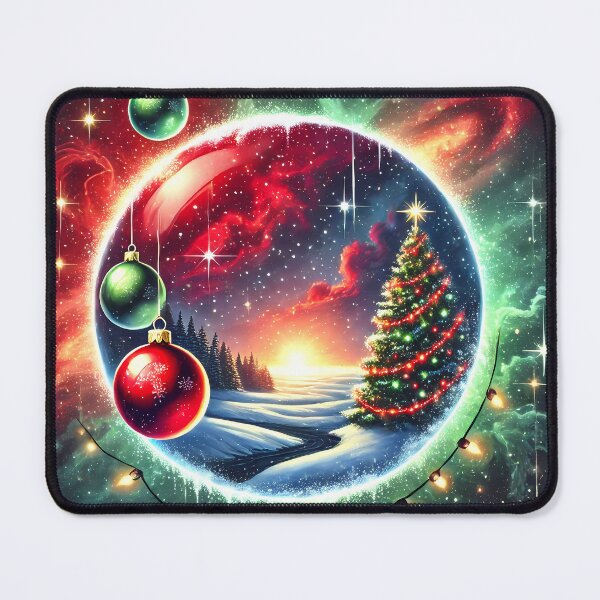 Item preview, "Cosmic Christmas: A galaxy with holiday charm." designed and sold by OrbitOdyssey.