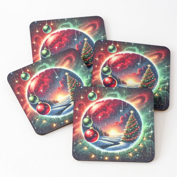 Item preview, "Cosmic Christmas: A galaxy with holiday charm." designed and sold by OrbitOdyssey.