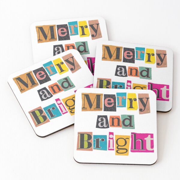 Item preview, "Merry and Bright – Festive Collage Christmas Design" designed and sold by shitler.
