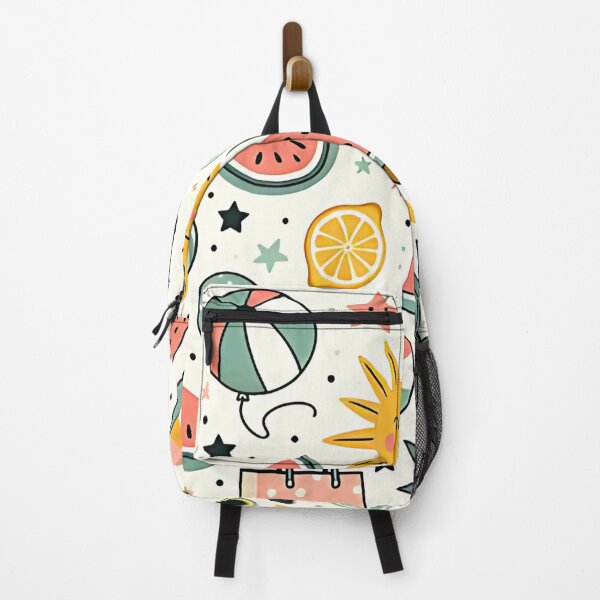 Item preview, Vibrant pattern of smiling fruits designed and sold by Haji  Kamora.