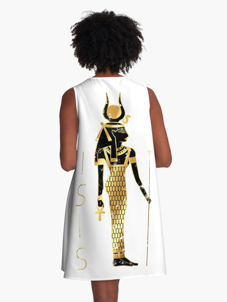 Black and hotsell gold egyptian dress