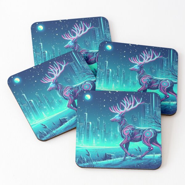 Item preview, 062 - Cyberpunk Reindeer designed and sold by GoLayout.