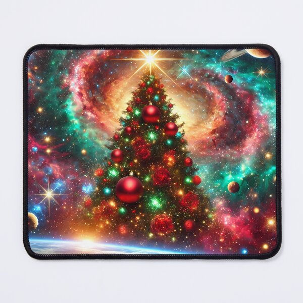 Item preview, "Glowing cosmic Christmas tree in space." designed and sold by OrbitOdyssey.