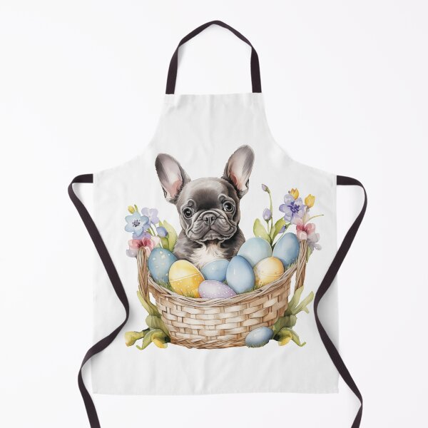 Item preview, Easter egg basket with french bulldog - Frenchie dog puppy with easter holiday designed and sold by Daydreamsatdawn.