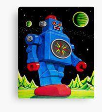 BIG BLUE ROBOT Canvas Print