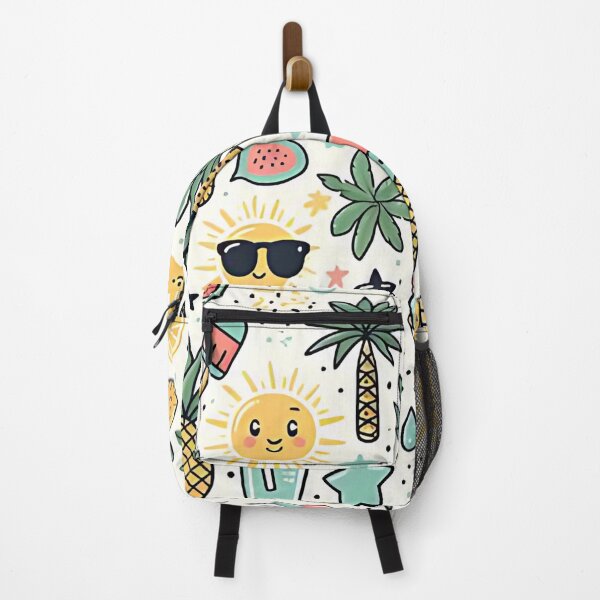 Item preview, Vibrant pattern of smiling fruits designed and sold by Haji  Kamora.