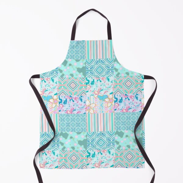 Item preview, Sweet Baby Girl Pink and Blue Patchwork Print Seamless Repeat designed and sold by Sharon Schwalbe.
