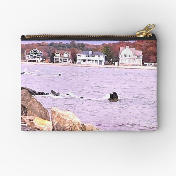 Westport, Ct Compo Beach Road Zipper Pouch