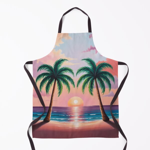 Item preview, two palm trees on the beach sand designed and sold by AA-designstore.