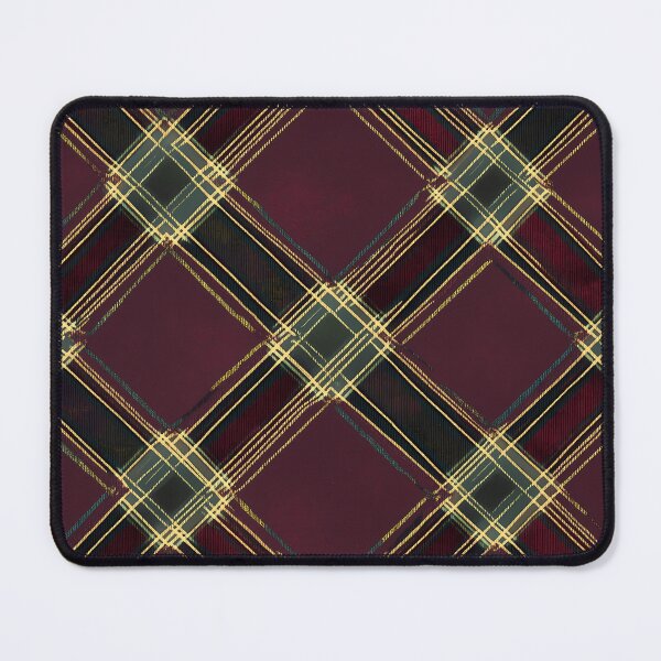 Item preview, Luxurious Gold and Burgundy Plaid Seamless Pattern designed and sold by Moisky Patterns.