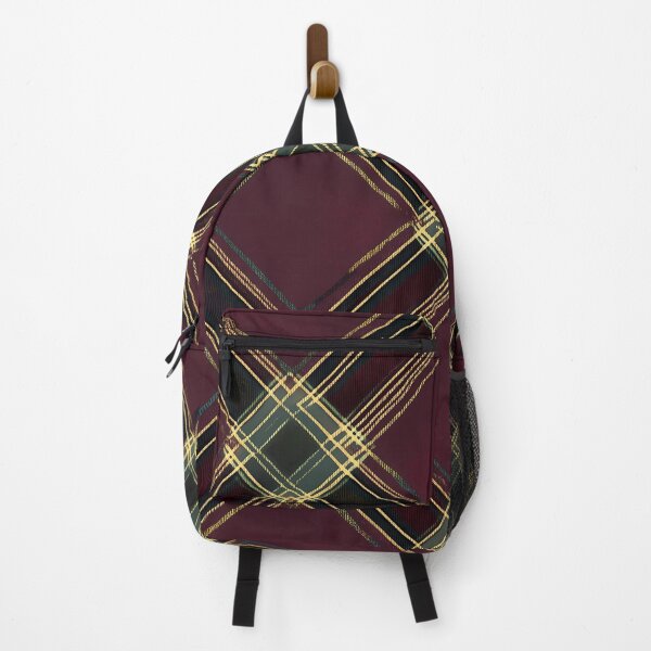 Item preview, Luxurious Gold and Burgundy Plaid Seamless Pattern designed and sold by Moisky Patterns.