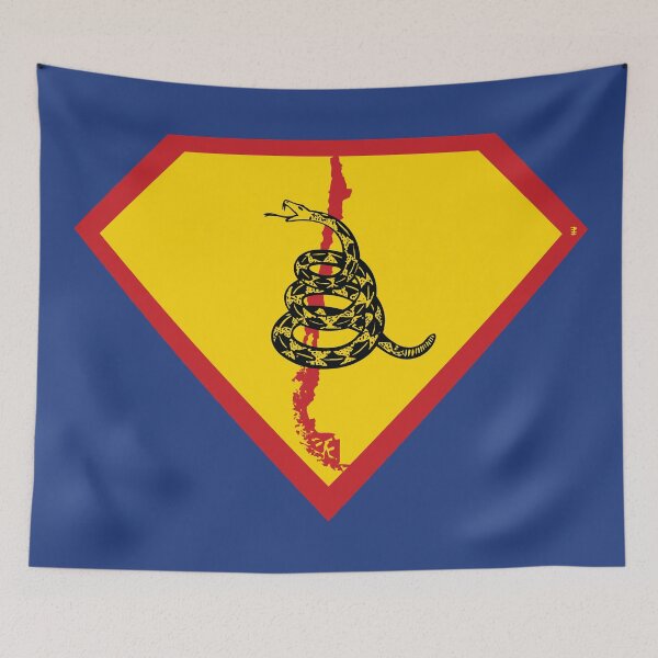 Item preview, CHILE  - Freedom Is The Superpower -  Gadsden Snake Flag - Dont Tread On Me SUPERHERO design designed and sold by pelagio.