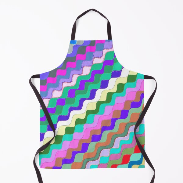 Aperçu de l'œuvre Ondes fractales angulaires multicolores abstraites 18 créée et vendue par SXW Designs.