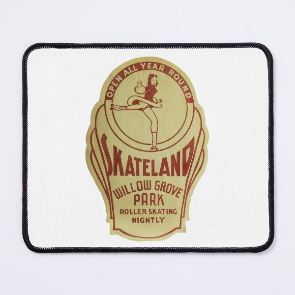 Item preview, Skateland Willow Grove Park Philadelphia Pennsylvania Roller Skating Rink Sticker Decal Label designed and sold by tislord.