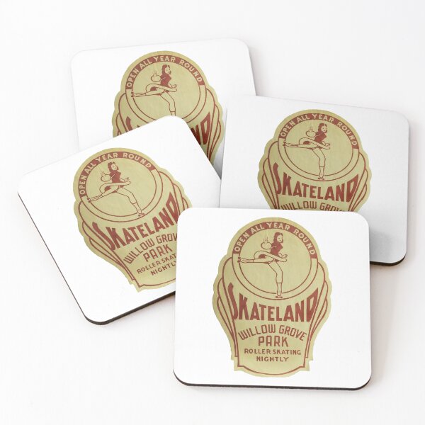Item preview, Skateland Willow Grove Park Philadelphia Pennsylvania  Roller Skating Rink Sticker Decal Label designed and sold by tislord.