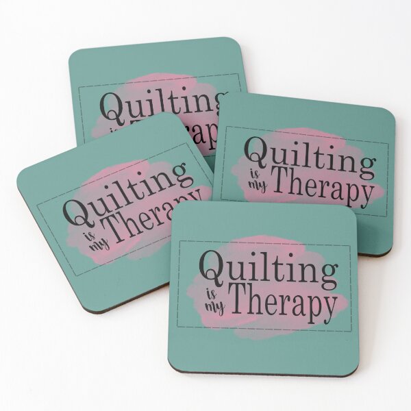 Item preview, Quilting is My Therapy - Black designed and sold by MarigoldandLily.