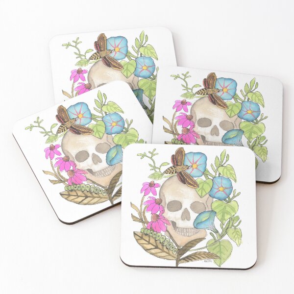Item preview, Memento Mori: Hummingbird Moth & Morning Glory designed and sold by AshleyCWalker.