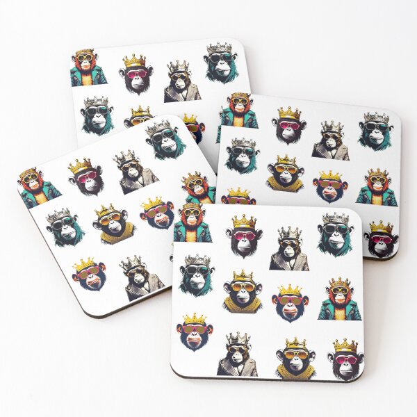 Item preview, Monkey King with Crown and Shades Pattern 1 designed and sold by Tom-Johnson.