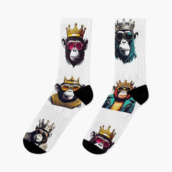 Item preview, Monkey King with Crown and Shades Pattern 1 designed and sold by Tom-Johnson.