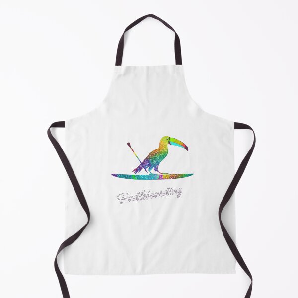 Item preview, Colorful Toucan on Paddleboard - Tropical and Kitesurf Art. Ramphastos sulfuratus designed and sold by StyleFused.