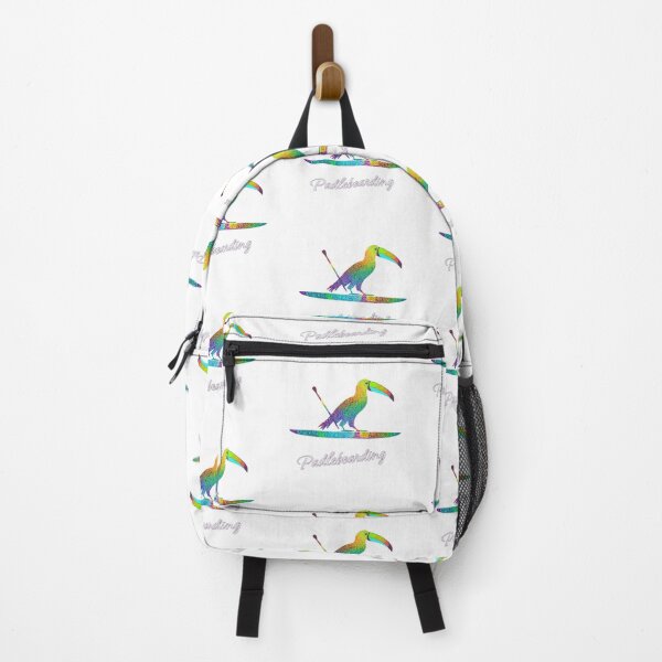 Item preview, Colorful Toucan on Paddleboard - Tropical and Kitesurf Art. Ramphastos sulfuratus designed and sold by StyleFused.