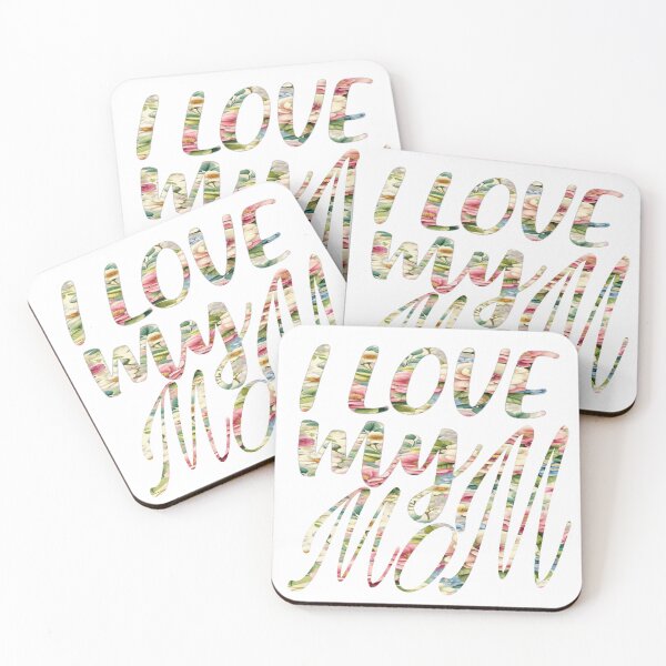 Item preview, Colorful Floral I Love Mom designed and sold by adlkh.
