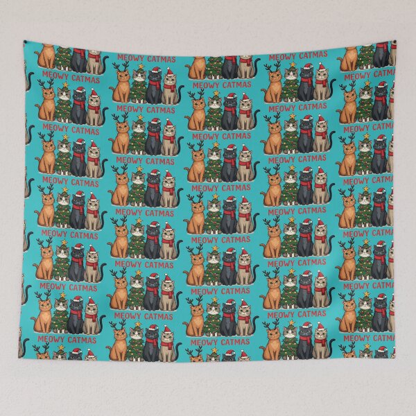 Item preview, Meowy Catmas designed and sold by marfanna.