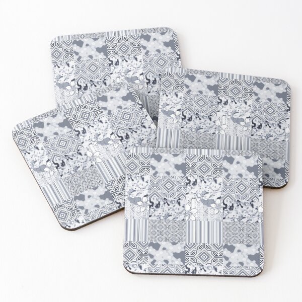 Item preview, White and Greys Quilted Fashion Print Seamless Repeat designed and sold by Sharon Schwalbe.