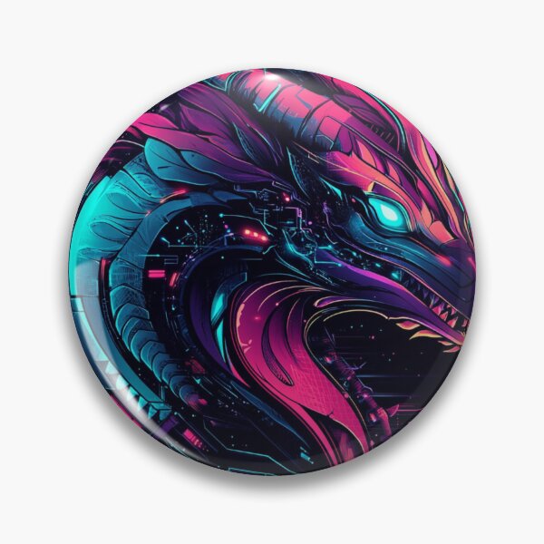 Item preview, Cyberpunk Dragon designed and sold by NicolasGlowArt.