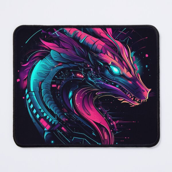 Item preview, Cyberpunk Dragon designed and sold by NicolasGlowArt.