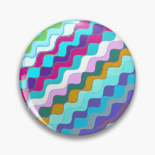 Aperçu de l'œuvre Ondes fractales angulaires multicolores abstraites 19 créée et vendue par SXW Designs.