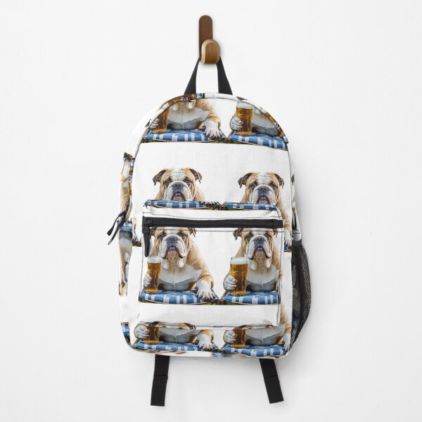 Item preview, Bulldog dog with beer in hand, funny bite designed and sold by Dan9010.
