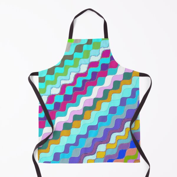 Aperçu de l'œuvre Ondes fractales angulaires multicolores abstraites 19 créée et vendue par SXW Designs.
