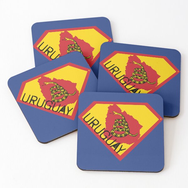 Item preview, URUGUAY Spell Out - Freedom Is The Superpower - Gadsden Snake Flag - Dont Tread On Me SUPERHERO design designed and sold by pelagio.