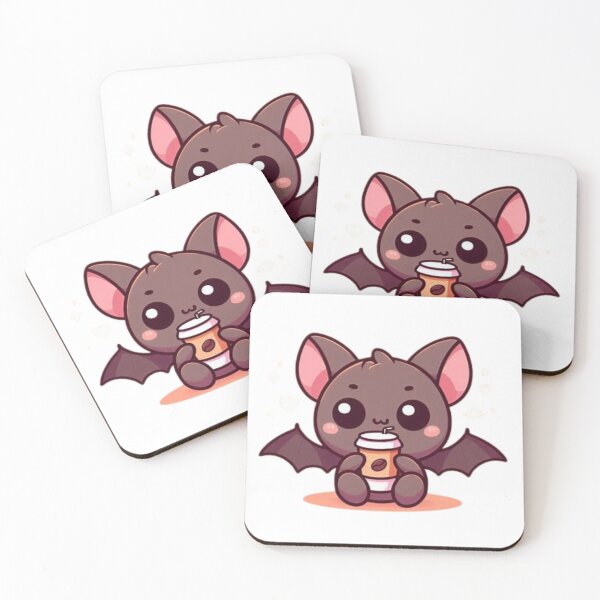 Item preview, bat with coffee designed and sold by Eternalski.