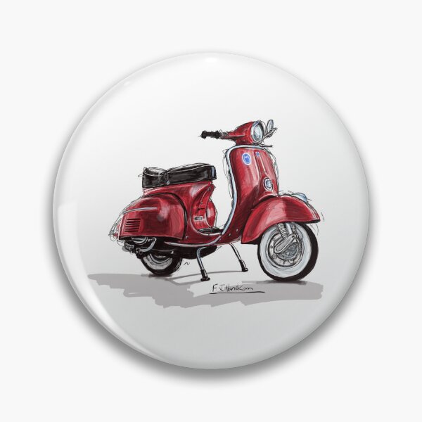 Artikelvorschau, Roter italienischer Motorroller entworfen und verkauft von Francohanekom.