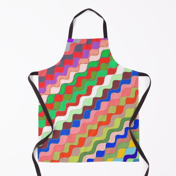 Aperçu de l'œuvre Ondes fractales angulaires multicolores abstraites 20 créée et vendue par SXW Designs.