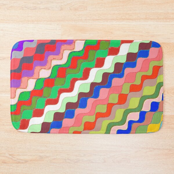 Aperçu de l'œuvre Ondes fractales angulaires multicolores abstraites 20 créée et vendue par SXW Designs.