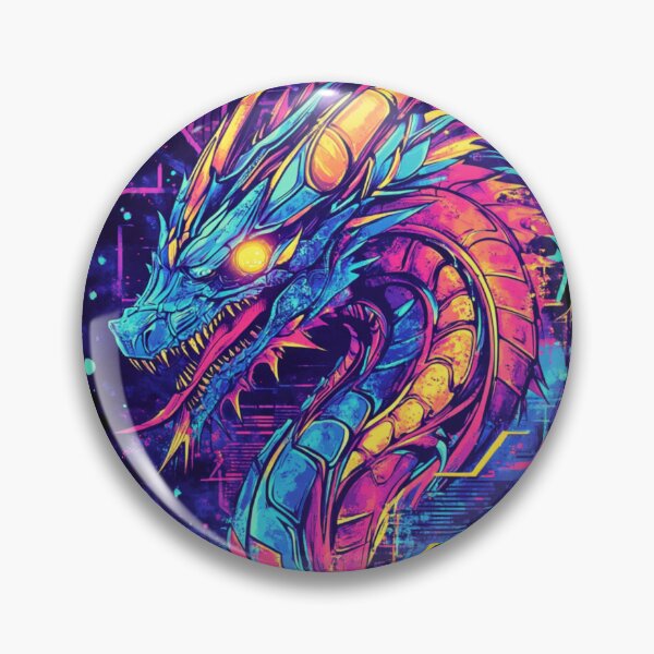 Item preview, Futuristic Cyber Dragon designed and sold by NicolasGlowArt.