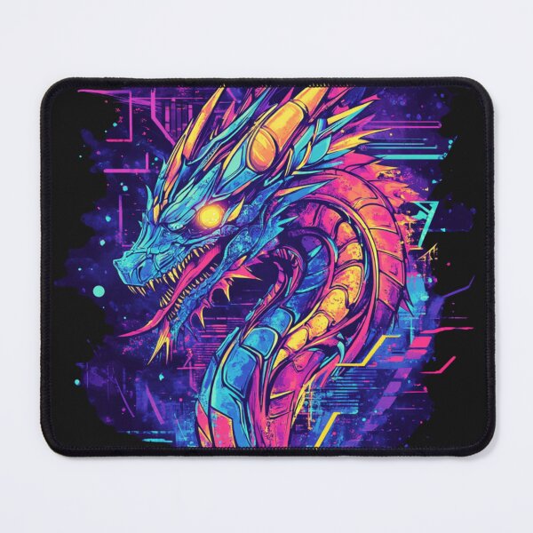 Item preview, Futuristic Cyber Dragon designed and sold by NicolasGlowArt.