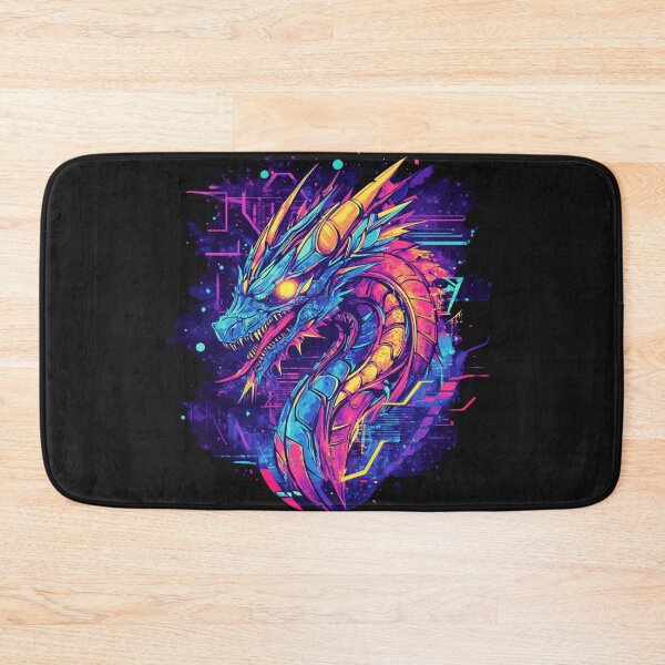 Item preview, Futuristic Cyber Dragon designed and sold by NicolasGlowArt.