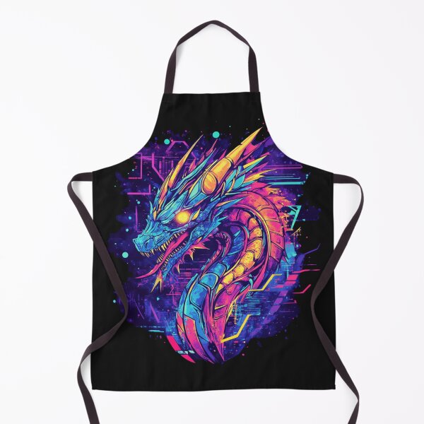 Item preview, Futuristic Cyber Dragon designed and sold by NicolasGlowArt.