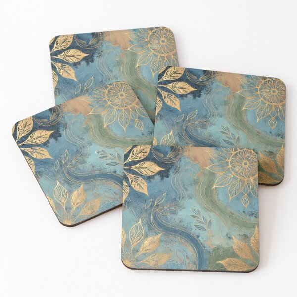 Item preview, Abstract Golden Leaf Artwork Style 13 designed and sold by Oonward2021.