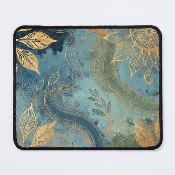 Item preview, Abstract Golden Leaf Artwork Style 13 designed and sold by Dream Bloom Gallery.