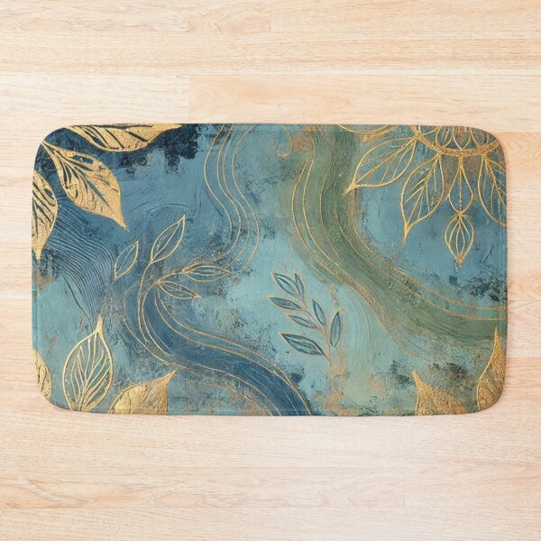 Item preview, Abstract Golden Leaf Artwork Style 13 designed and sold by Dream Bloom Gallery.