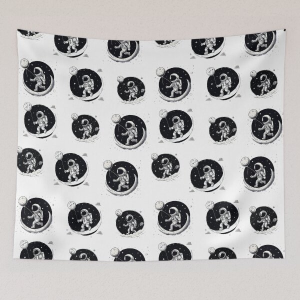 Item preview, Moon-Bound Spaceman Pattern 2 designed and sold by Tom-Johnson.