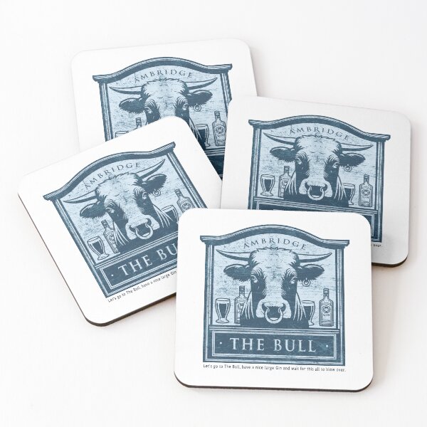 Item preview, Let's go to The Bull and drink Gin! Ambridge Archers Pub designed and sold by shufti.