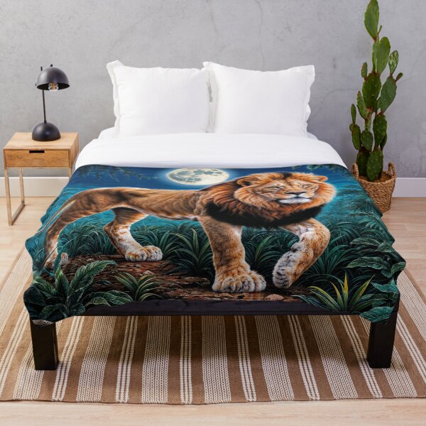 Item preview, African Lion and Full Moon designed and sold by Skye Ryan-Evans.