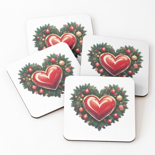 Item preview, Corazón navideño envuelto en amor designed and sold by NacreArt.