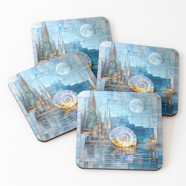 Item preview, Moonlit Ocean Jewel Mosaic designed and sold by PanoramaPrints.